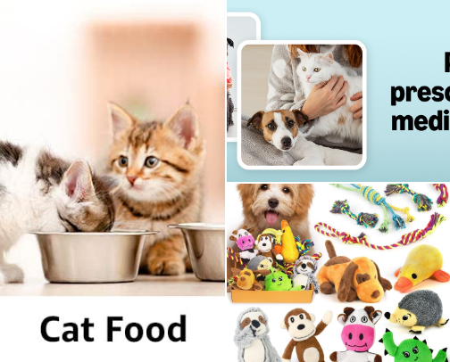 Amazon Pet Supplies cover photo collage