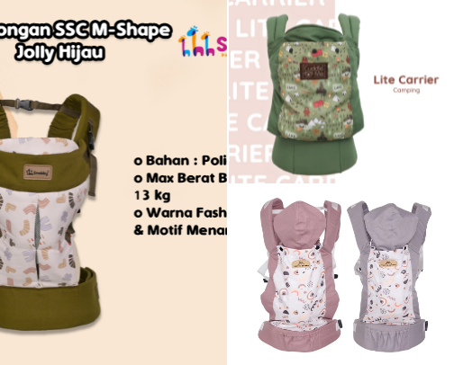 Gendongan depan baby cover photo collage