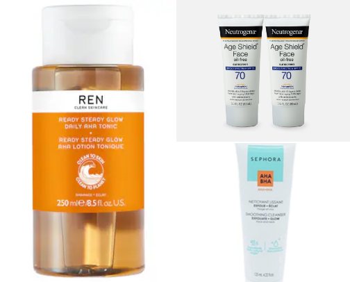 Skin care cover photo collage