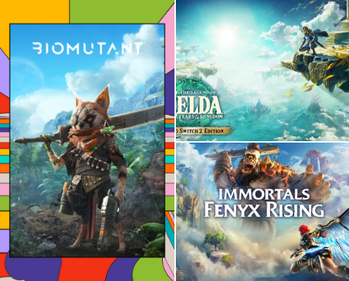 Video games to get lost in cover photo collage