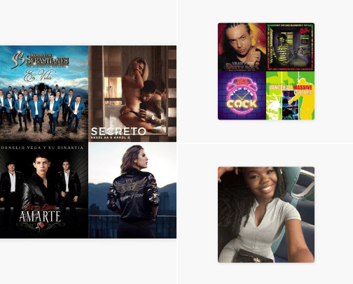 Music Playlist  cover photo collage