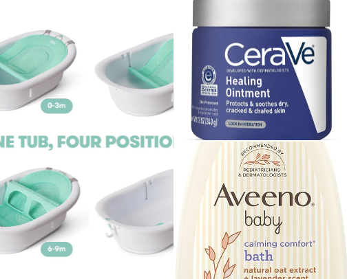 My go to baby products cover photo collage