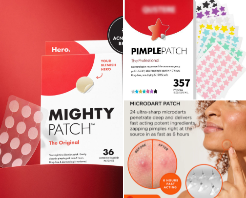 Radiance Duo: Best acne patches and hair oils cover photo collage