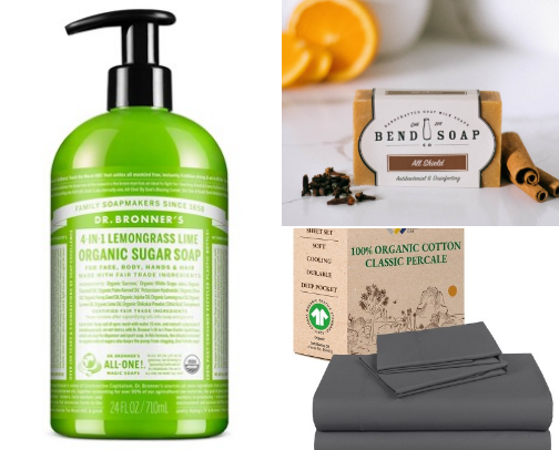 What you'll find in my lower-tox household cover photo collage