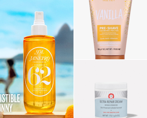 Essential self-care products for essential self-love cover photo collage