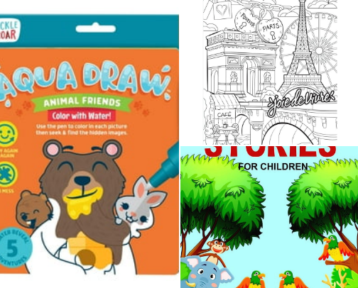 Activity for kids cover photo collage