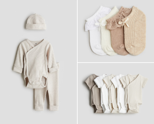 baby neutrals 🤍🤎 cover photo collage