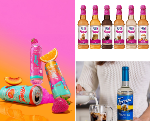 Energy drink lists cover photo collage