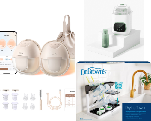 Mom and Baby Stuff. Dad’s Approved! cover photo collage