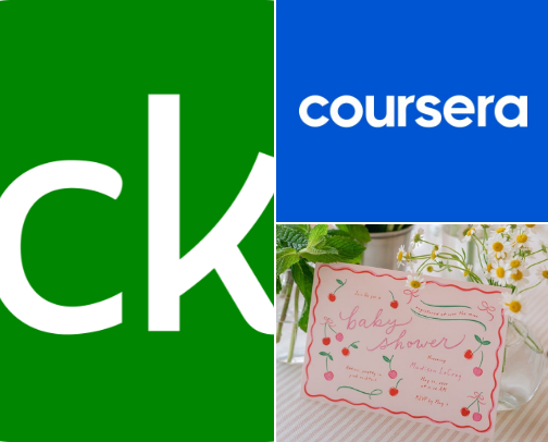 Online courses and subscription cover photo collage