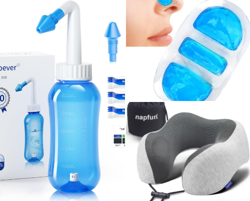 Septoplasty, Rhinoplasty, Sinus Surgery Recovery MUST HAVES! cover photo collage