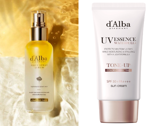 D’Alba Serum cover photo collage