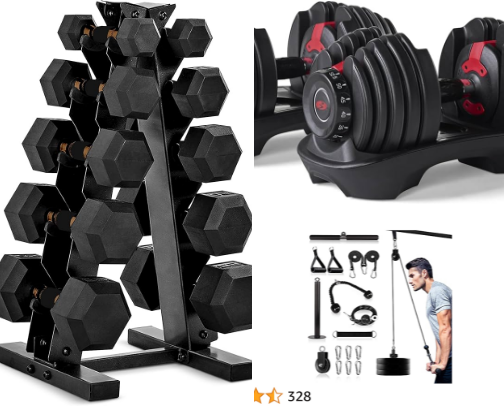 Personal Gym Equipment for Home Use cover photo collage