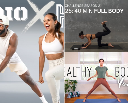 Online Workouts cover photo collage