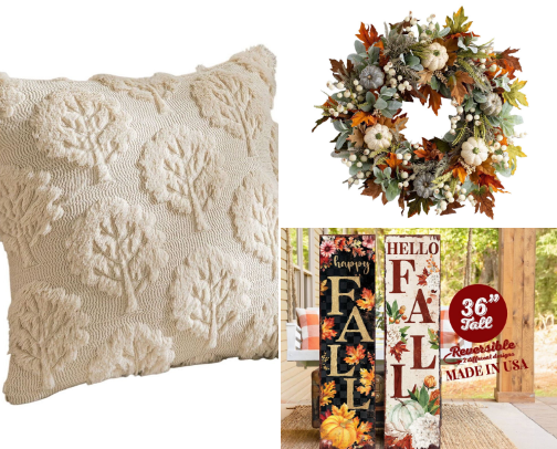 Fall Decore for every space of your home cover photo collage