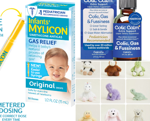Baby with reflux must haves cover photo collage