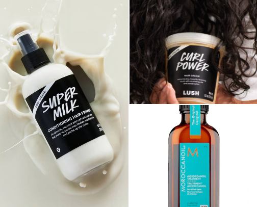 My favorites for curly hair ✨ cover photo collage