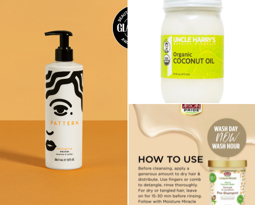 Natural hair wash day routine cover photo collage