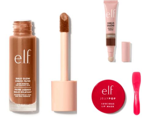 Full face of elf makeup🛍️ cover photo collage