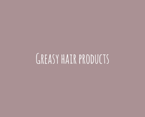 Greasy hair products cover photo collage