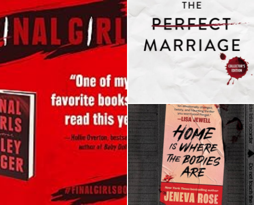 Book Recs - Mystery/Thriller cover photo collage