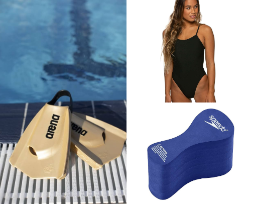 lap swimming essentials to make swimming fun cover photo collage