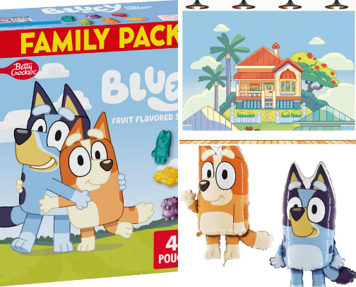 Bluey Birthday Party cover photo collage