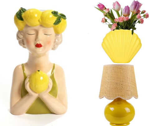 Stunning Yellow Decor Picks 💛 cover photo collage