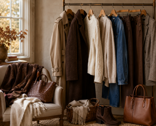 Autumn Capsule Wardrobe for Women: Countryside-Inspired Pieces to Mix & Match cover photo collage