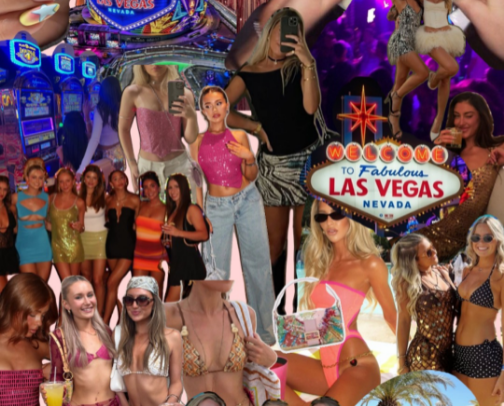 Summer Vegas Girls Trip!! 🥂👙🎲 cover photo collage