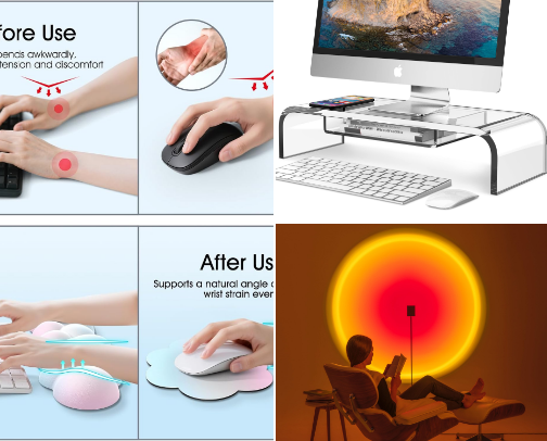 The "Soft-Life" Cloud Desk cover photo collage
