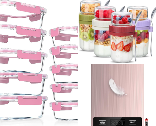 Meal prep materials cover photo collage