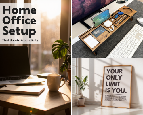 Home office essentials for a high performance workspace cover photo collage