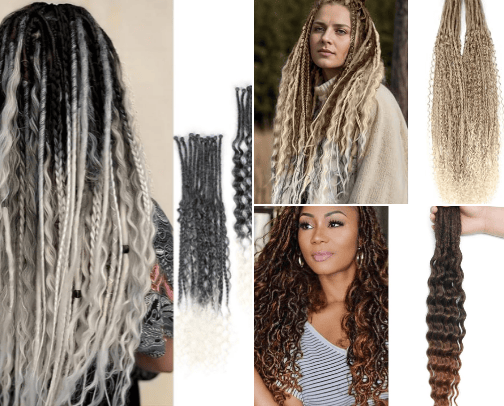 Hair extentions cover photo collage
