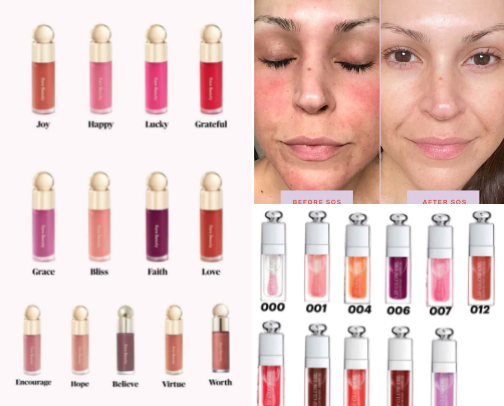 Make up & skincare cover photo collage