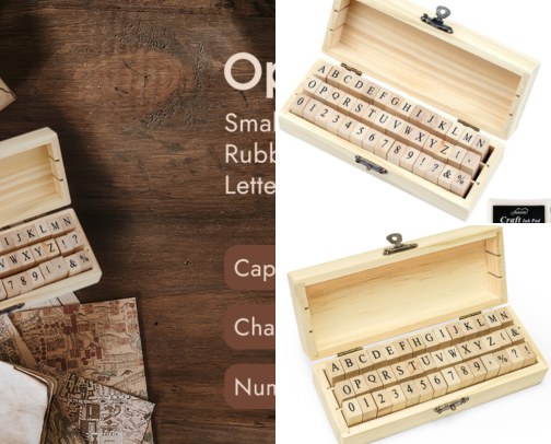 PDF Free - 42 Pcs Letter Stamps, Rubber Stamps Alphabet Stamps, Wooden Stamps Number Alphabet Letter Symbol Set for DIY Crafting, Scrapbooking Supplies, Card Making guide cover photo collage