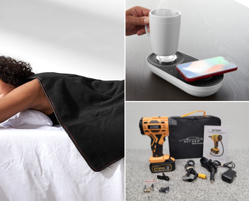 Sharper Image Tech & Wellness Picks I’m Loving cover photo collage