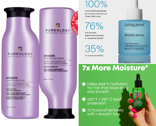 Hair care cover photo collage