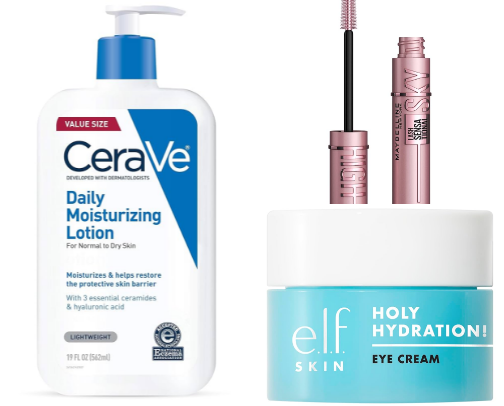 beauty products cover photo collage