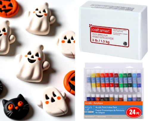 How To Make Halloween Viral Clay Magnets 🎃 cover photo collage