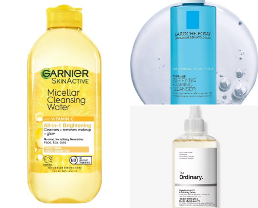 Fav skincare products 🫧 cover photo collage