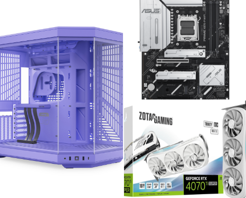 Lavender Legend PC Setup cover photo collage