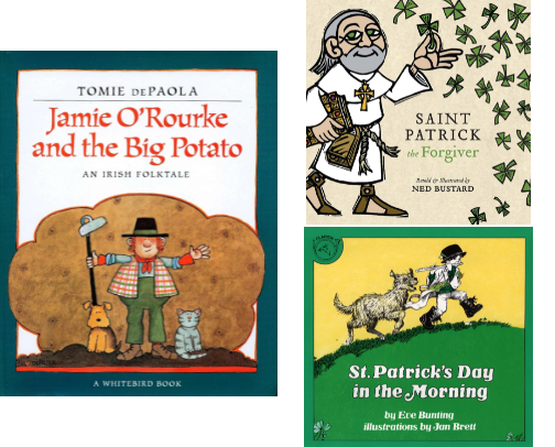 35 Best St. Patrick's Day Read Aloud Books for Kids cover photo collage