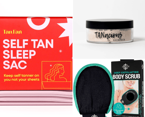 Fav Tanning Products cover photo collage