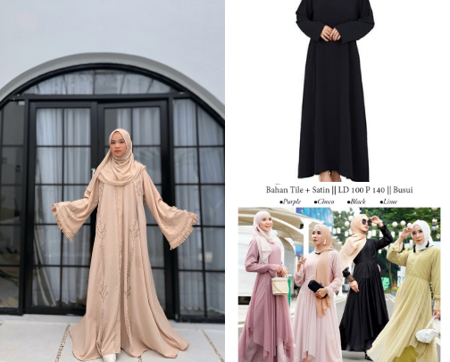 Gamis Abaya cover photo collage