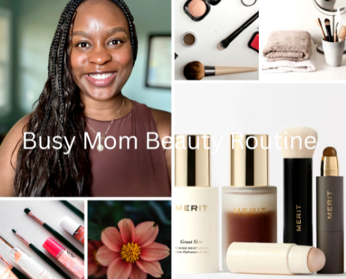 💄 5-Minute Skin + Makeup Routine for Busy Moms cover photo collage