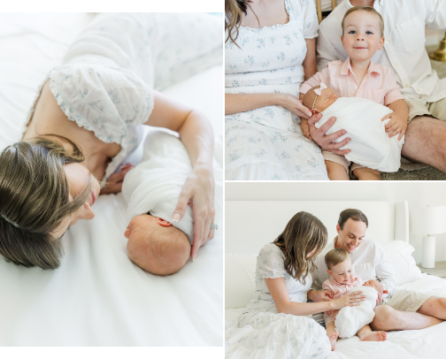 Newborn Session Styling cover photo collage
