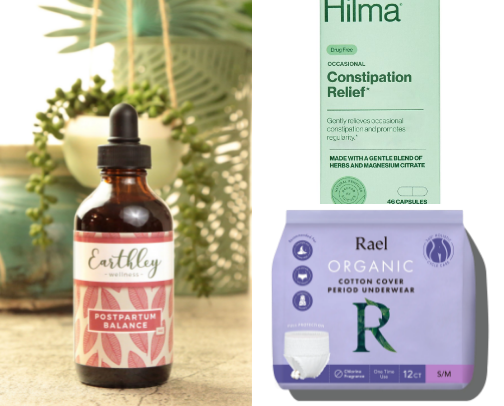 Low Tox Postpartum Essential for Hospital Bag cover photo collage