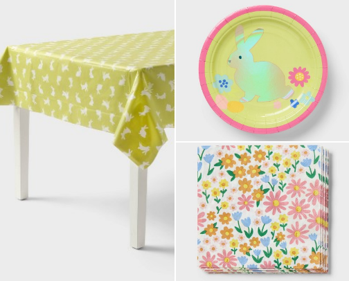Kids Easter Table cover photo collage
