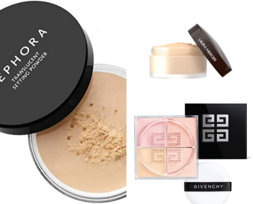 setting powder cover photo collage